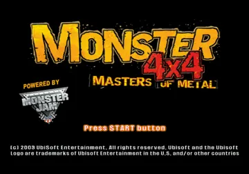 Monster 4x4 - Masters of Metal screen shot title